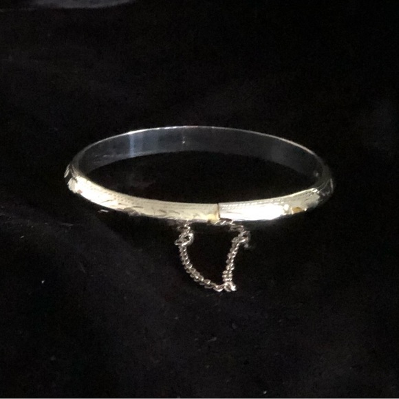 Silver Hinged Cuff Bracelet, 925 Thai Silver - Picture 9 of 9